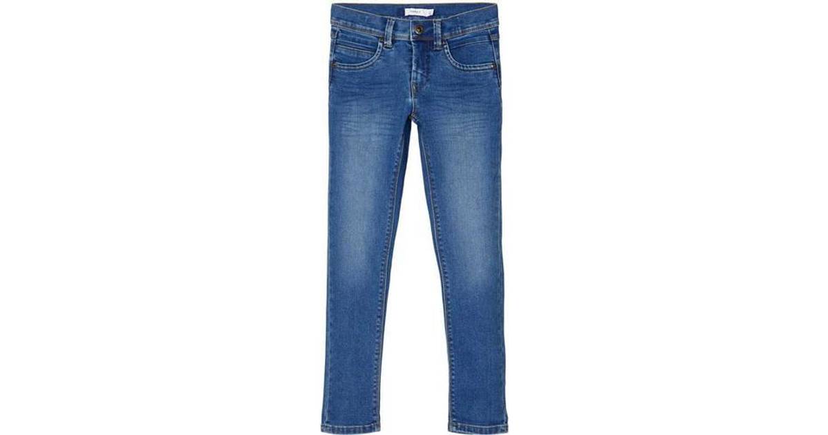 Name It Silas Super Soft Slim Fit Jeans - Blue/Medium Blue Denim (13190372)  • Pris »