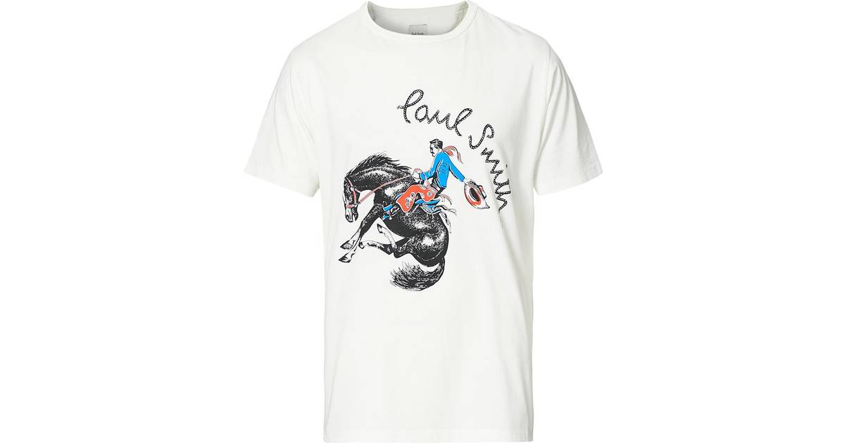 Paul Smith Cowboy Print T-shirt - White • Se priser »
