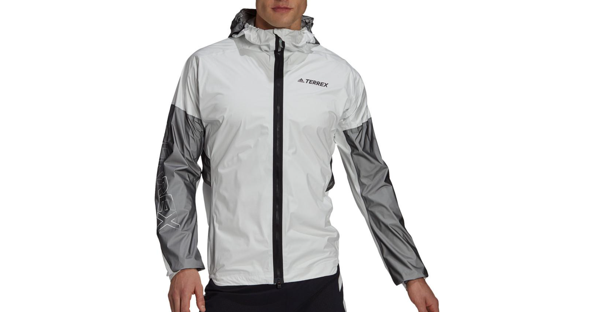 Adidas Terrex Agravic Pro RAIN.RDY Trail Running Jacket - White/Black •  Pris »