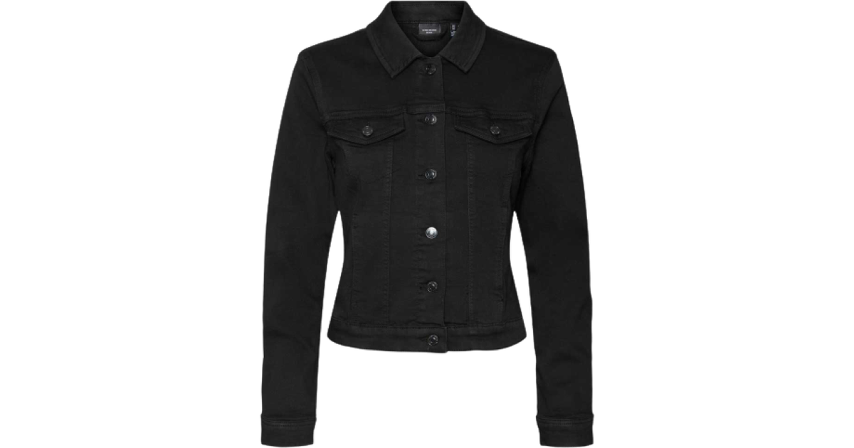 Vero Moda Denim Jacket - Black / Black Denim • Se pris