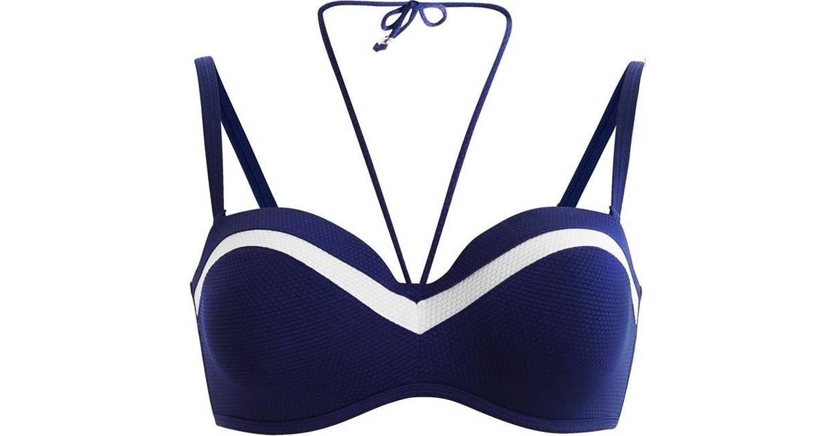 Wiki Porto Cervo De Luxe Bandeau Bikini Top - Blue • Pris »