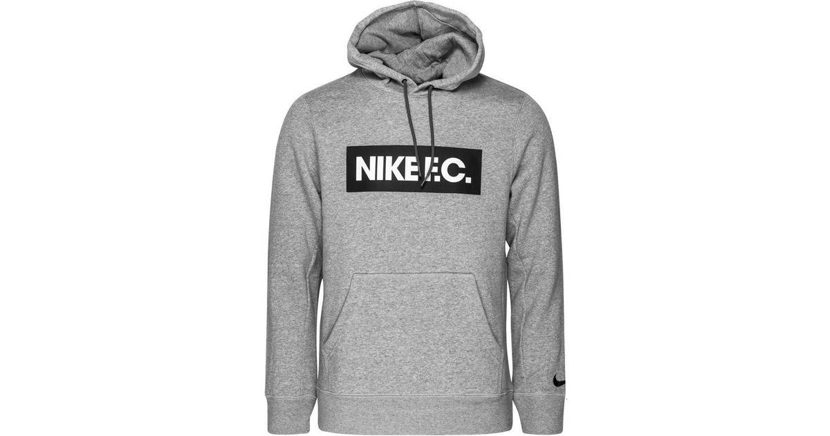 Nike F.C. Pullover Fleece Hoodie - Dark Gray/Heather/White/Black • Pris »