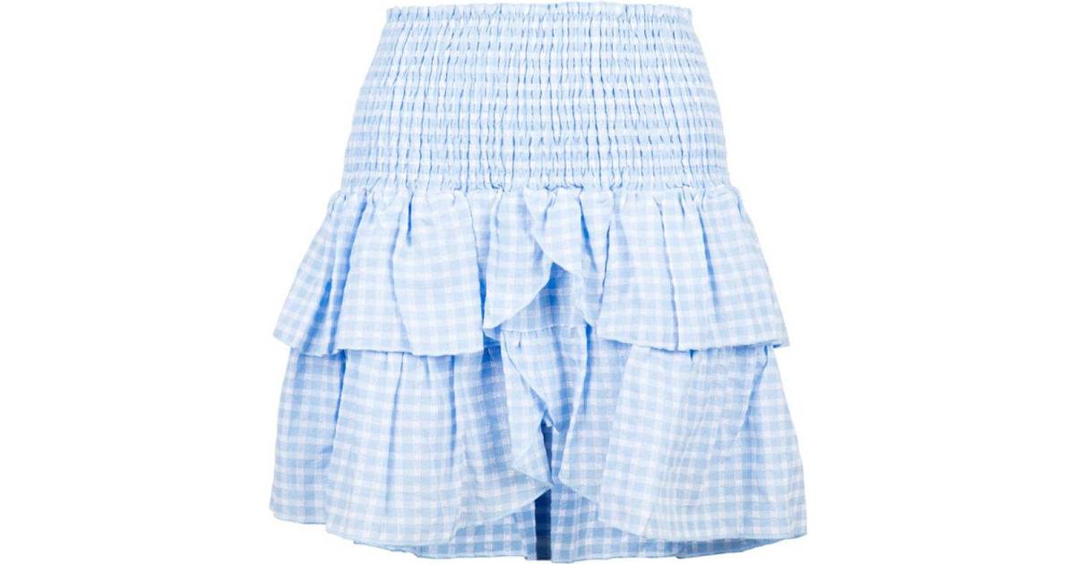 Neo Noir Carin Cute Check Skirt - Light Blue • Pris »