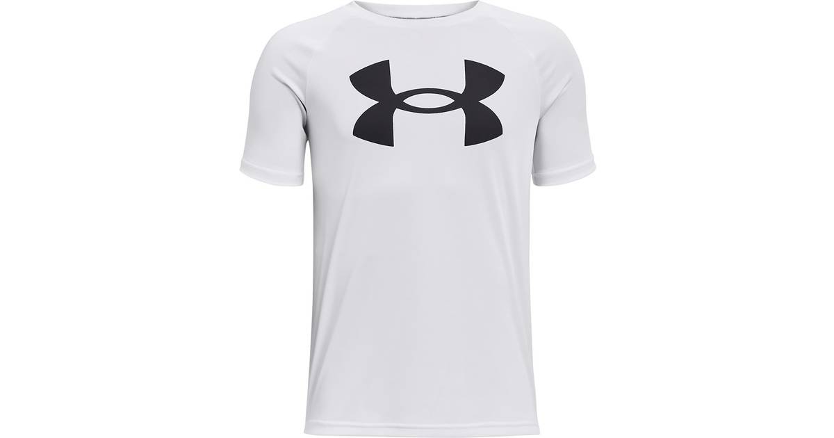 Under Armour Tech Big Logo Short Sleeve T-shirt Kids - White • Pris »