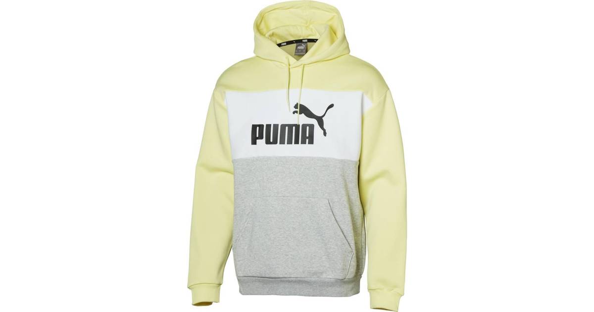 Puma Colorblock Hoodie - Yellow Pear • Se laveste pris nu