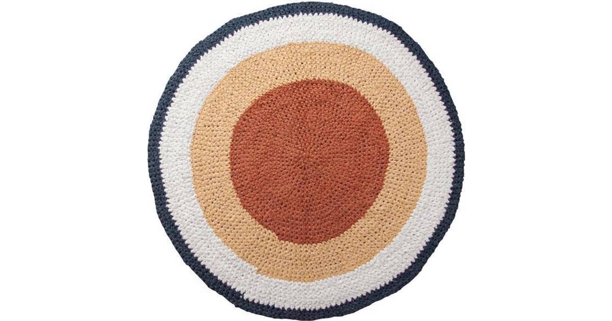 Sebra Crochet Floor Mat Golden Hour Ø120 • Se pris »