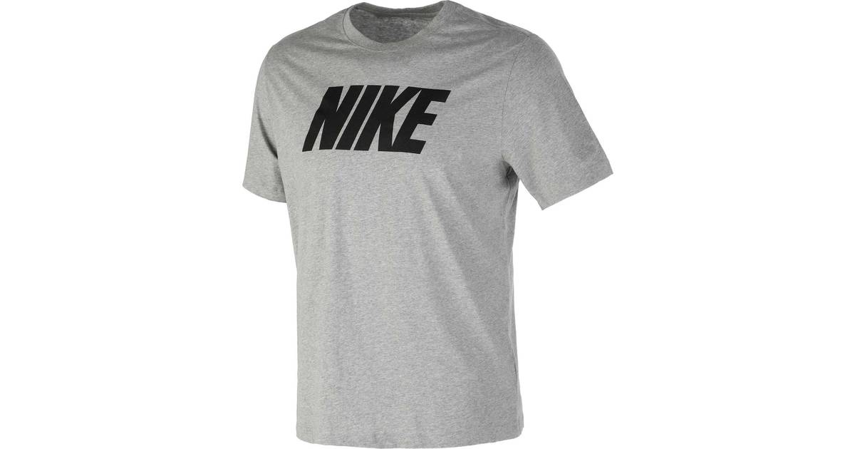 Nike Icon Block T-shirt - Dark Grey Heather/Black • Pris »