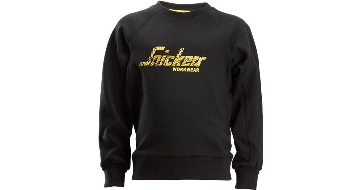 Snickers Junior Logo Sweatshirt - Black (7509-0400) • Pris »
