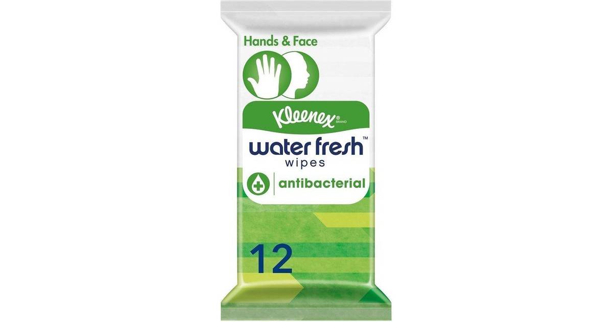 Kleenex Antibacterial Water Fresh Wipes 12-pack • Pris »