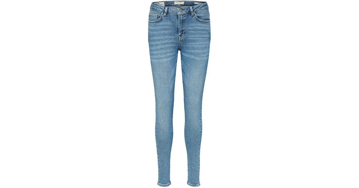Selected Super Stretchig Skinny Fit Jeans - Blue/Medium Blue Denim • Pris »