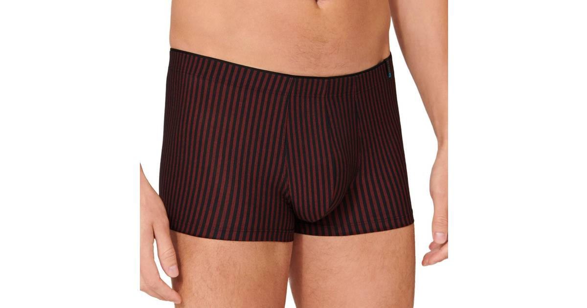 Hende selv teenager lomme Schiesser Long Life Soft Striped Boxer - Red/Black • Pris »