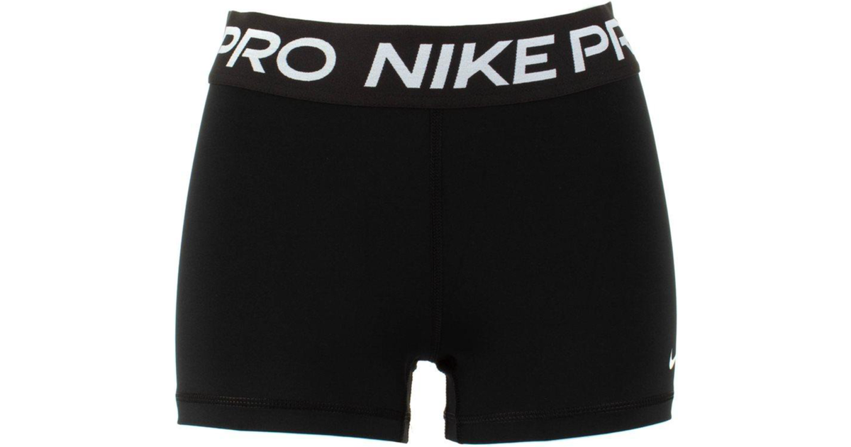 Nike Pro Shorts Women - Black/White • PriceRunner »