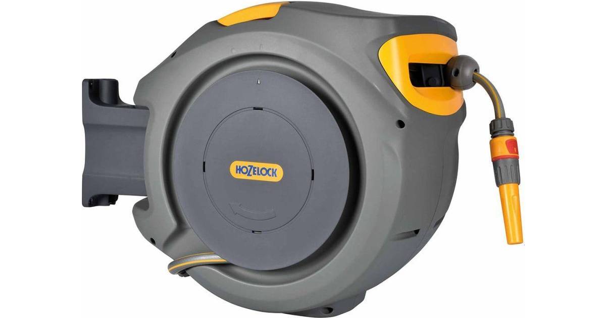 Hozelock Wall-Mounted Hose Reel with Hose Auto Reel 25m • Pris »