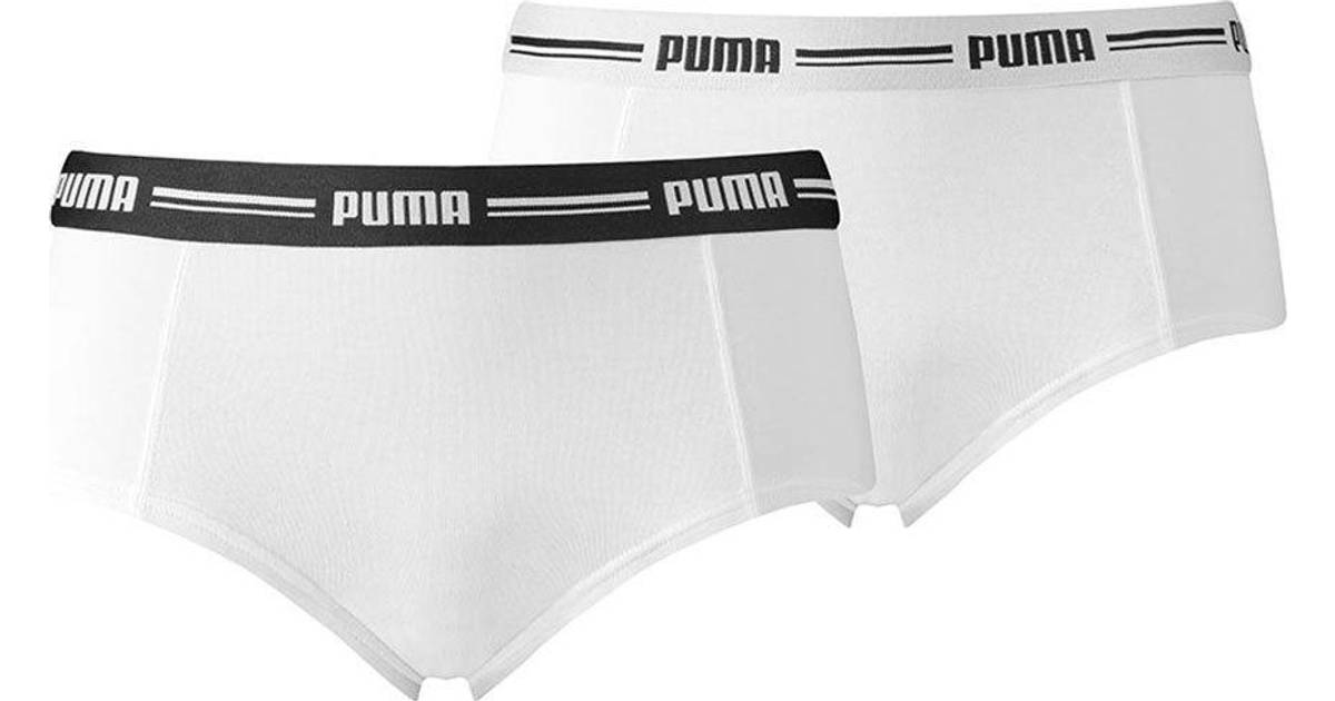 Puma Women's Iconic Mini Shorts 2-pack - White