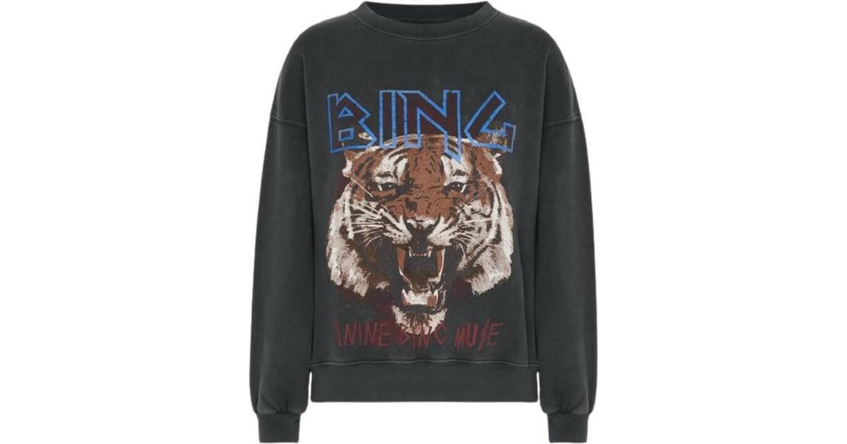 Anine Bing Tiger Sweatshirt - Black • laveste pris nu