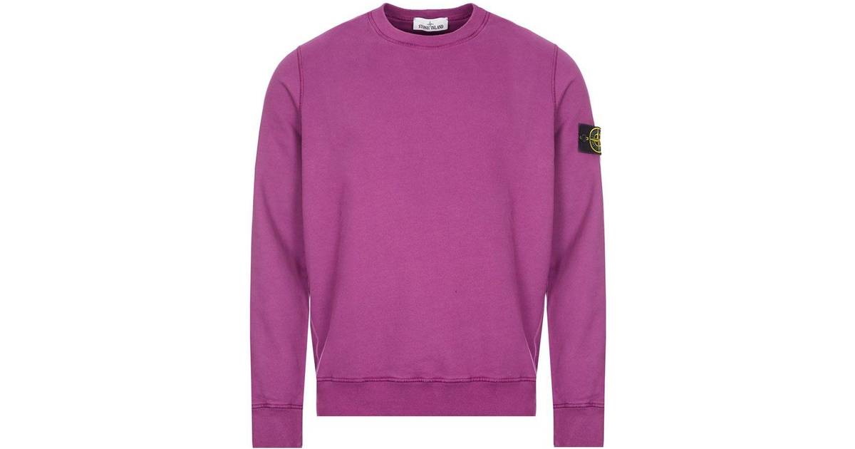 Stone Island Brushed Cotton Fleece Sweatshirt - Purple • Pris »