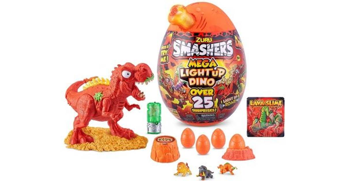 Zuru Smashers Mega Light up Dino Surprise Egg • Pris »