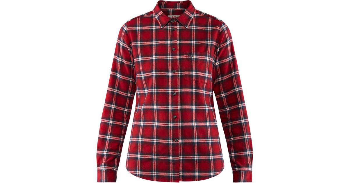 Fjällräven Övik Flannel Shirt W - Deep Red • Se pris