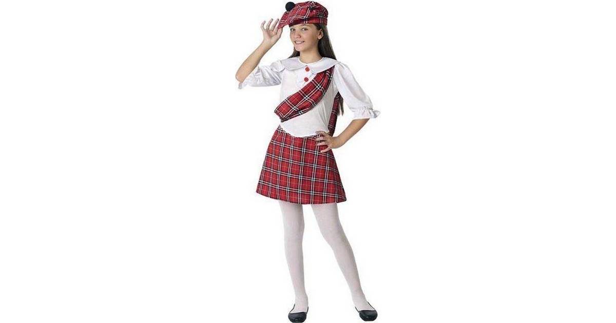 BigBuy Carnival Kostume til Børn Skotsk Kvinde