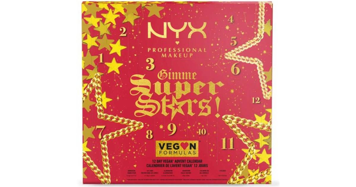 NYX Gimme Super Stars! 12 Day Vegan Iconic Julekalender • Pris »
