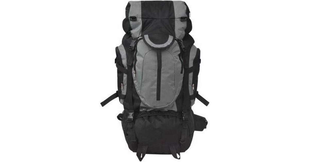 VidaXL Hiking Backpack XXL 75L - Black/Grey • Se pris