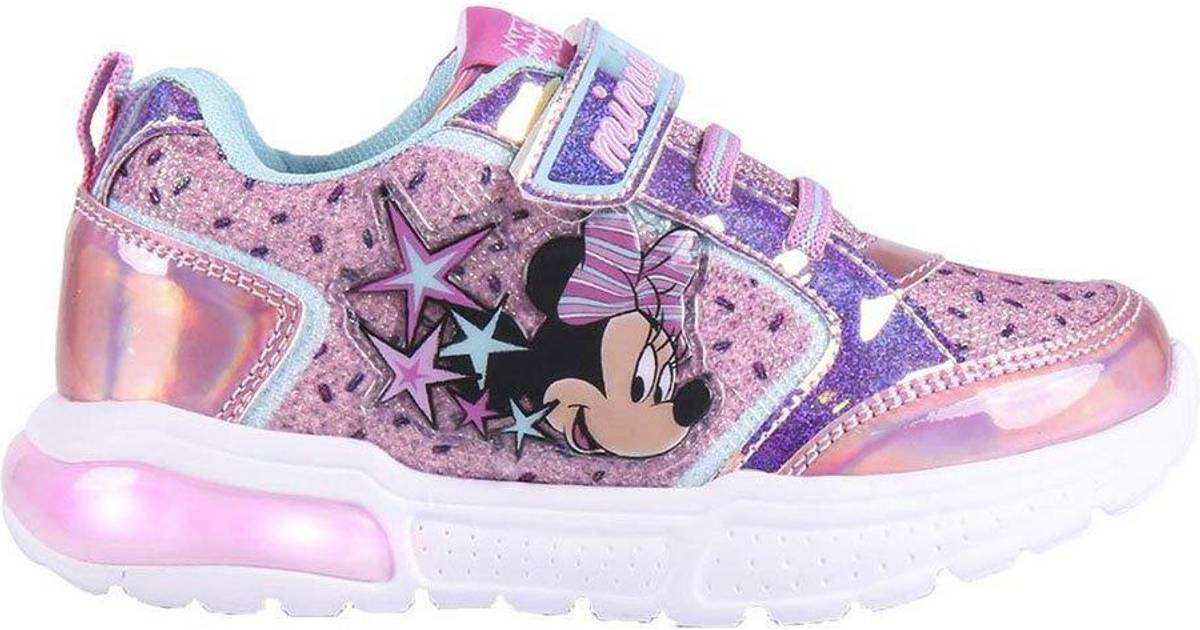 Cerda Glitter Minnie Lights Velcro Trainers - Pink • Pris »