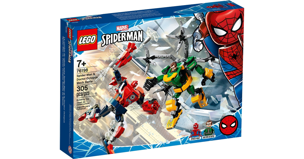 Lego Marvel Spider Man & Doctor Octopus Mech Battle 76198 • Pris »
