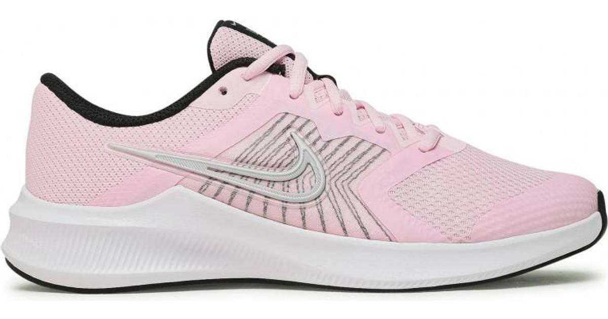 Nike Downshifter 11 GS - Pink Foam/Metallic Silver • Pris »