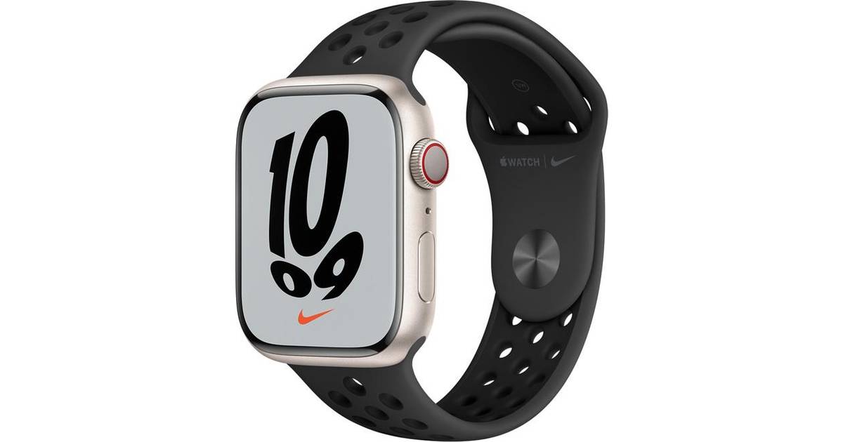 Apple Watch Nike Series 7 Cellular 45mm with Sport Band • Pris »