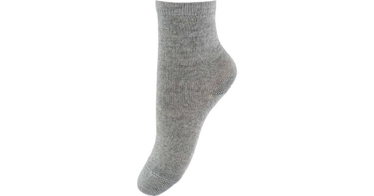 Mp Denmark Wool/Cotton Socks - Grey Melange (727-491) • Pris »