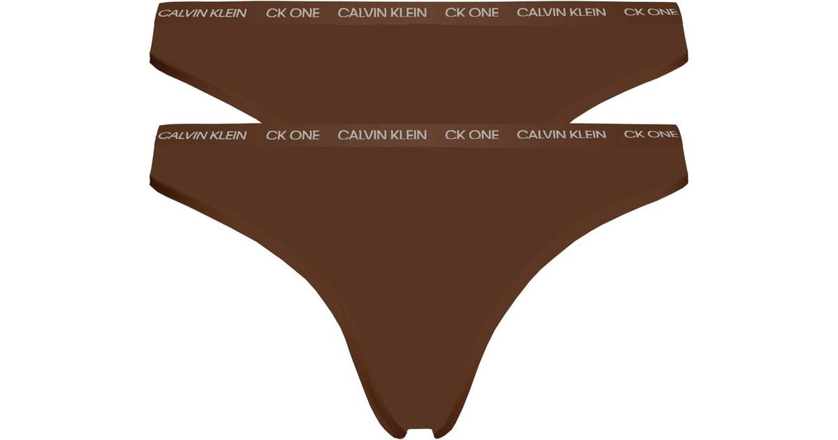 Calvin Klein CK One Plus Size Thongs 2-pack - Spruce • Pris »