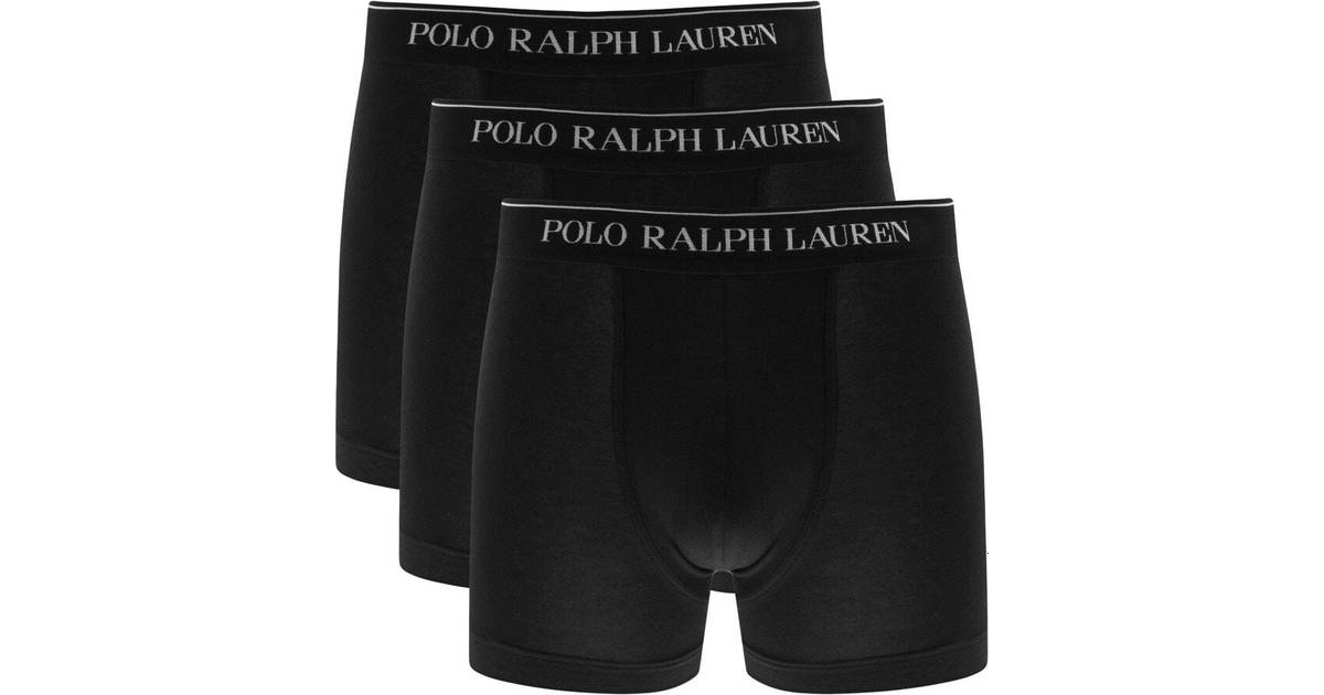 Polo Ralph Lauren Cotton Stretch Boxers 3-pack - Black • Pris »