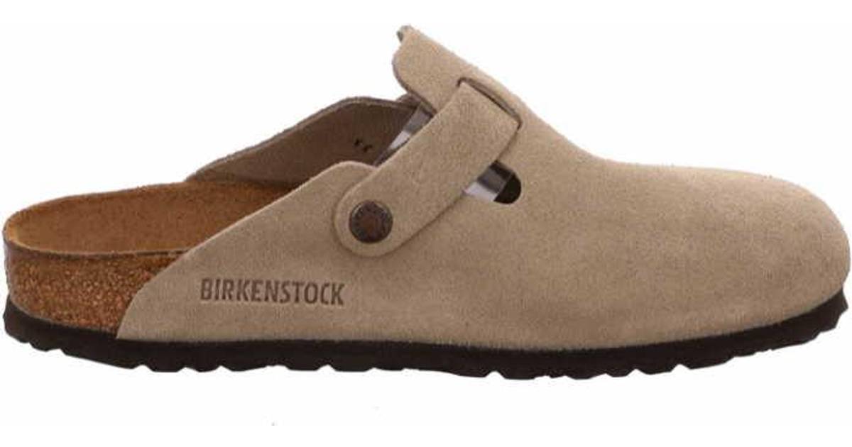 Birkenstock Boston Soft Footbed - Taupe • Se pris