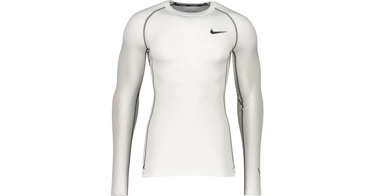 Nike Pro Dri-Fit Long-Sleeved Top Men - White/Black • Pris »