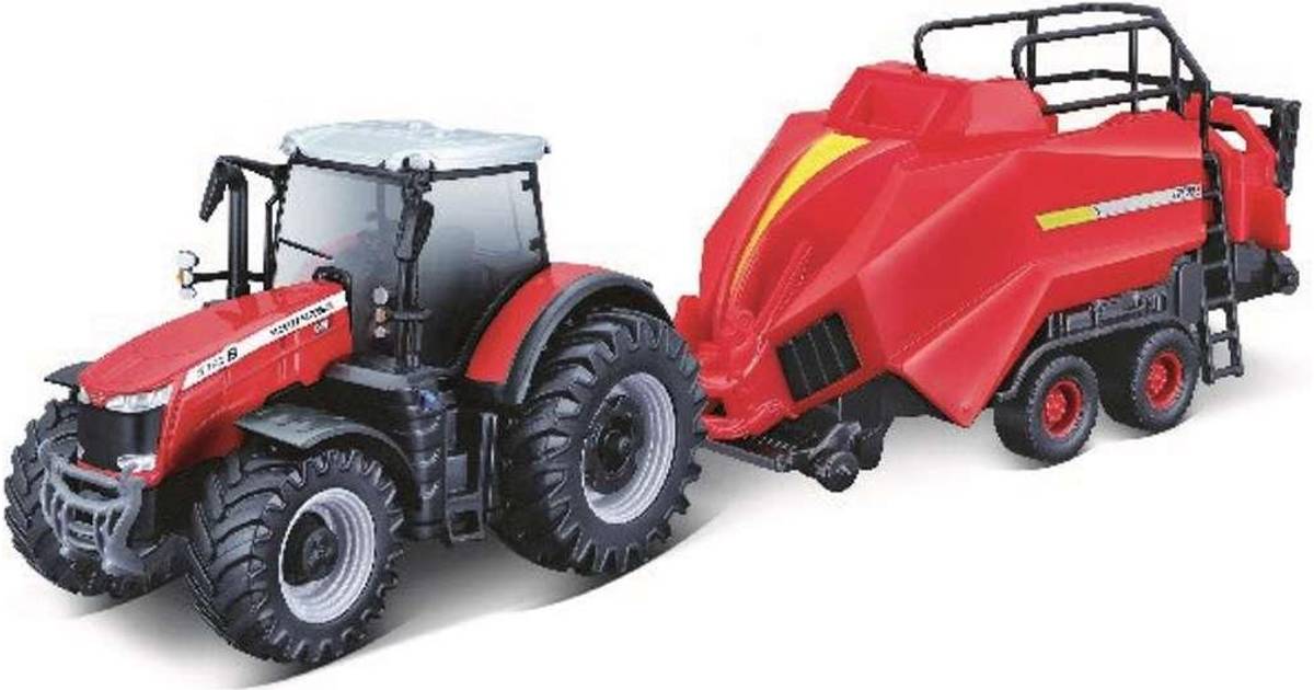 Toymax Massey Ferguson 8740S traktor med balleløfter på 10 cm • Pris »