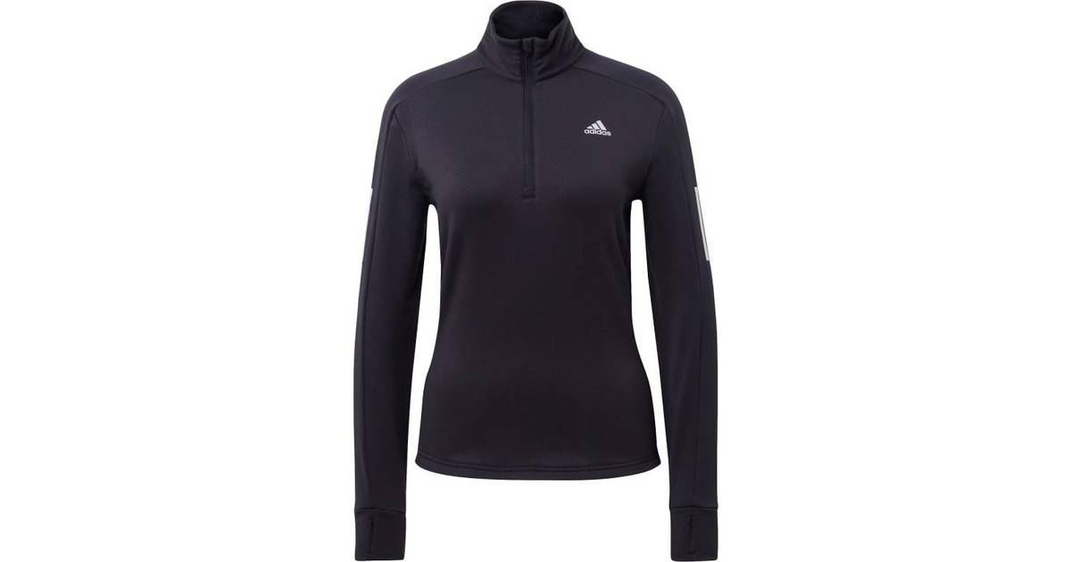 Adidas Own the Run 1/2 Zip Warm Sweatshirt Women - Black • Pris »