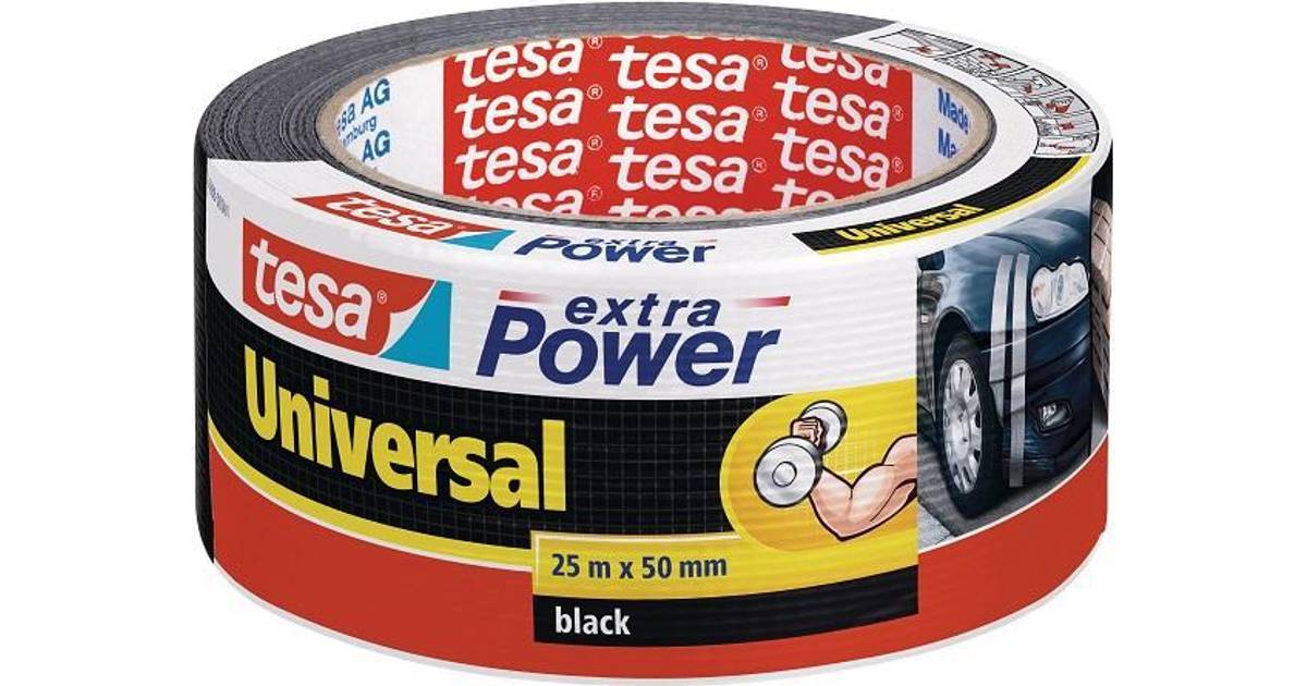TESA Extra Power 56388-04 25m Black • Se laveste pris nu