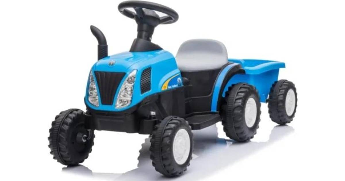 Azeno New Holland El-traktor med anhænger 12V • Pris »