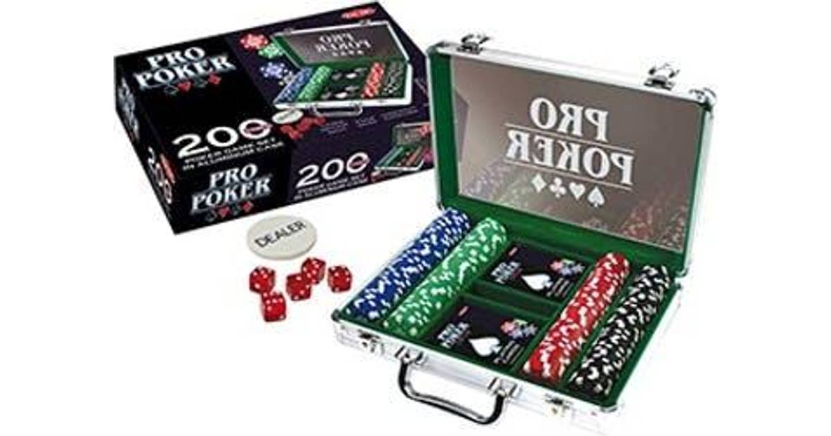 Tactic Propoker kuffert med 200 pokerchip • Se pris »