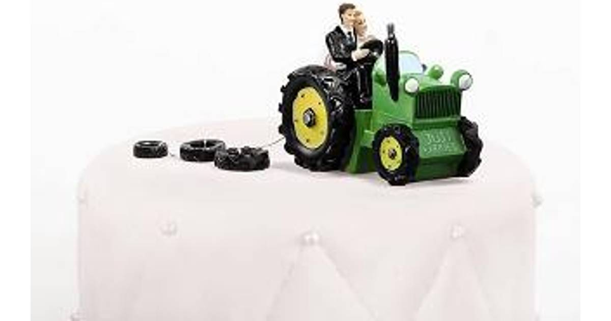 PartyDeco Bryllupsfigur Traktor med brudepar • Se pris