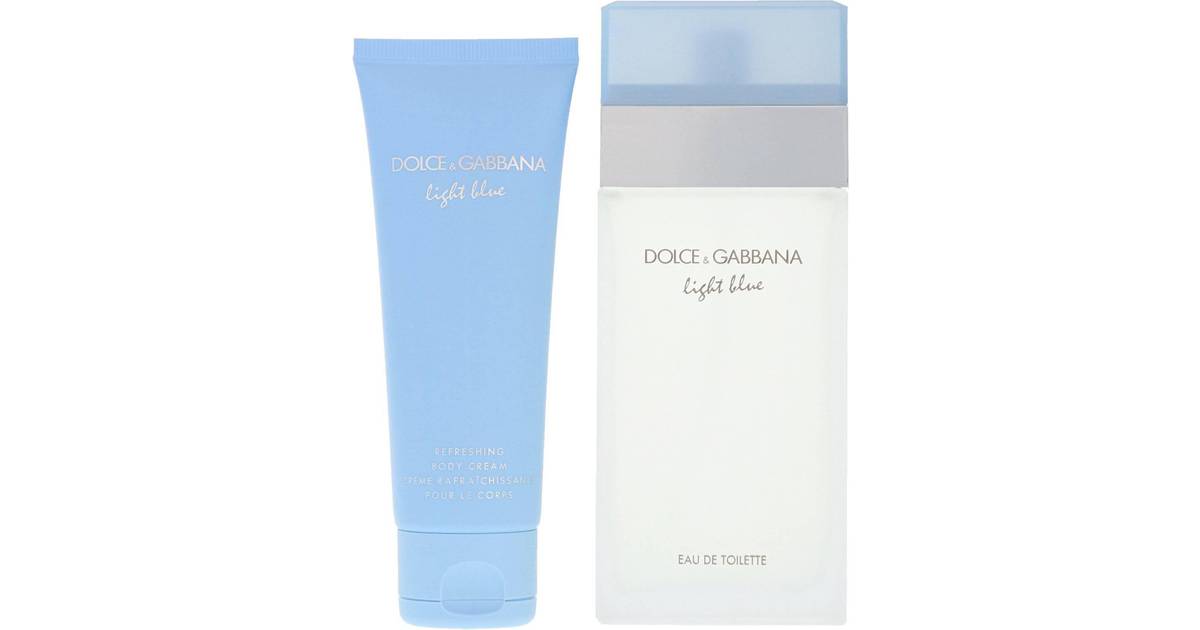 Dolce & Gabbana Light Blue Gift Set EdT 100ml + Body Cream 75ml • Pris »