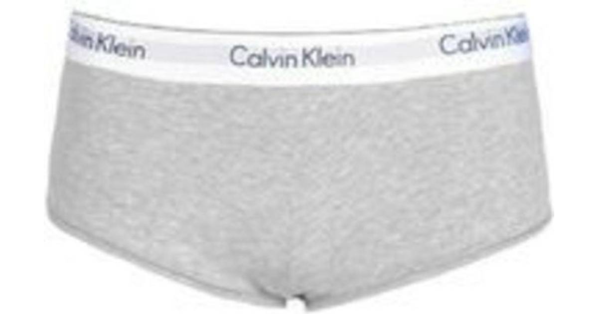 Calvin Klein Modern Cotton High Waisted Hipster Panty - Grey Heather • Pris  »
