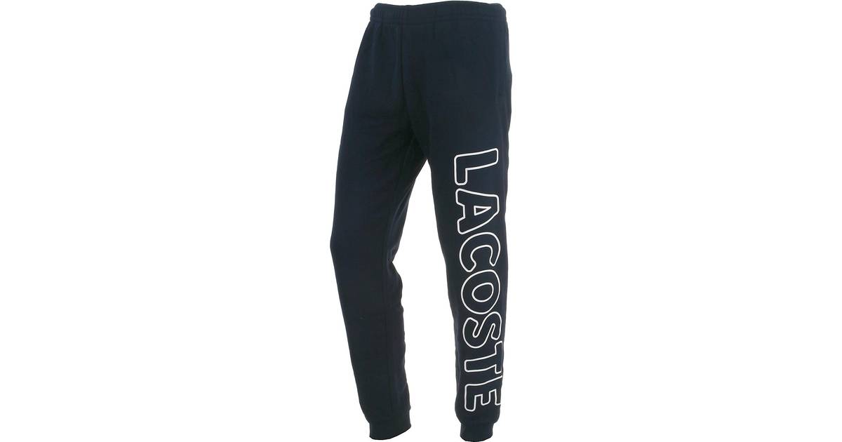Lacoste Boy's Lettered Fleece Jogging Pants - Navy Blue (XJ6901-166) • Pris  »