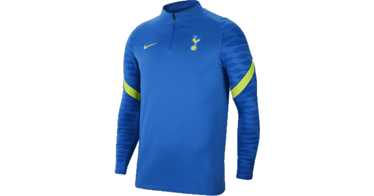 Nike Tottenham Hotspur Strike Long Sleeve Men - Signal Blue/Venom Green •  Pris »