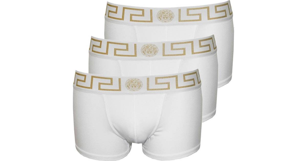 Versace Greca Border Trunks 3-pack - White/Gold • Pris »