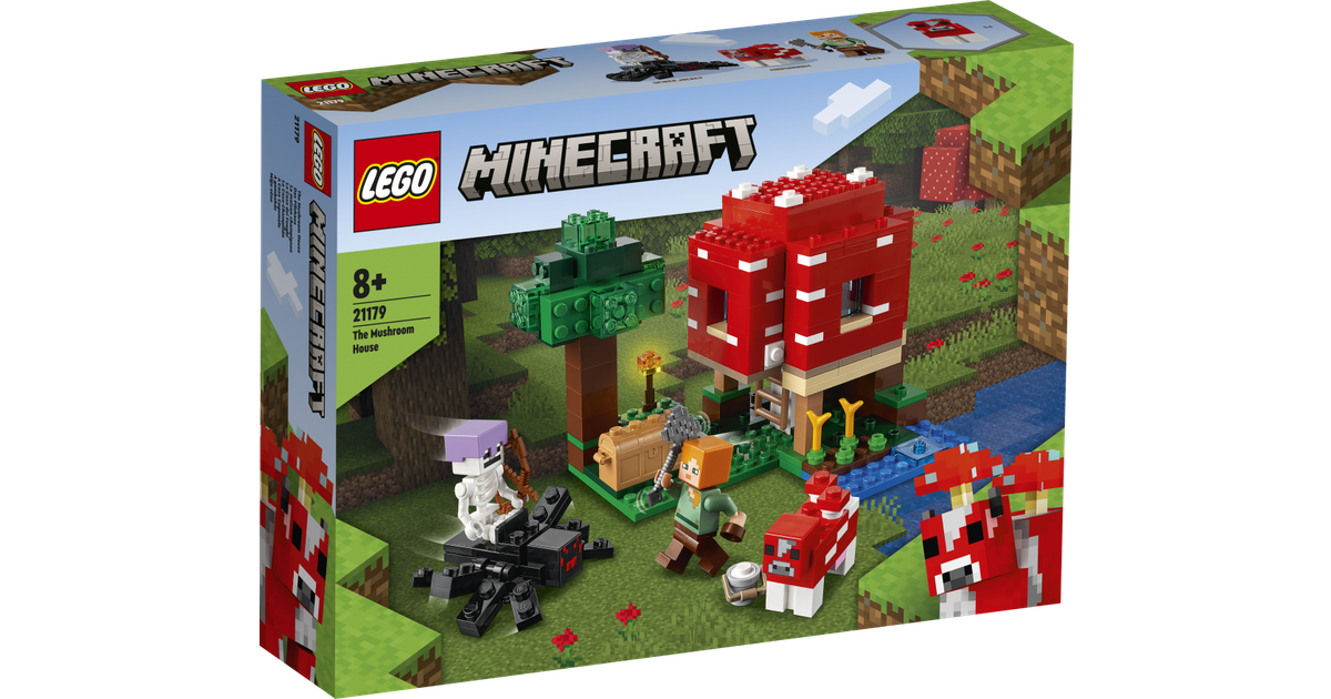 Lego Minecraft Svampehuset 21179 • Se PriceRunner »