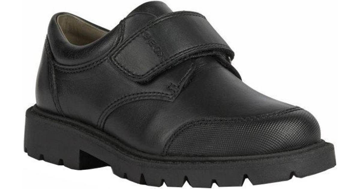 Geox Boy's Shaylax Single Strap Leather School Shoes - Black • Pris »