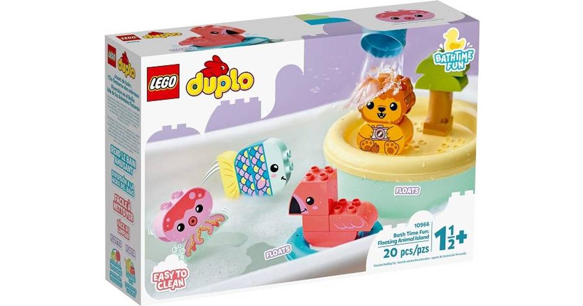 Lego Duplo Sjov i badet: Flydende dyreø 10966 • Pris »