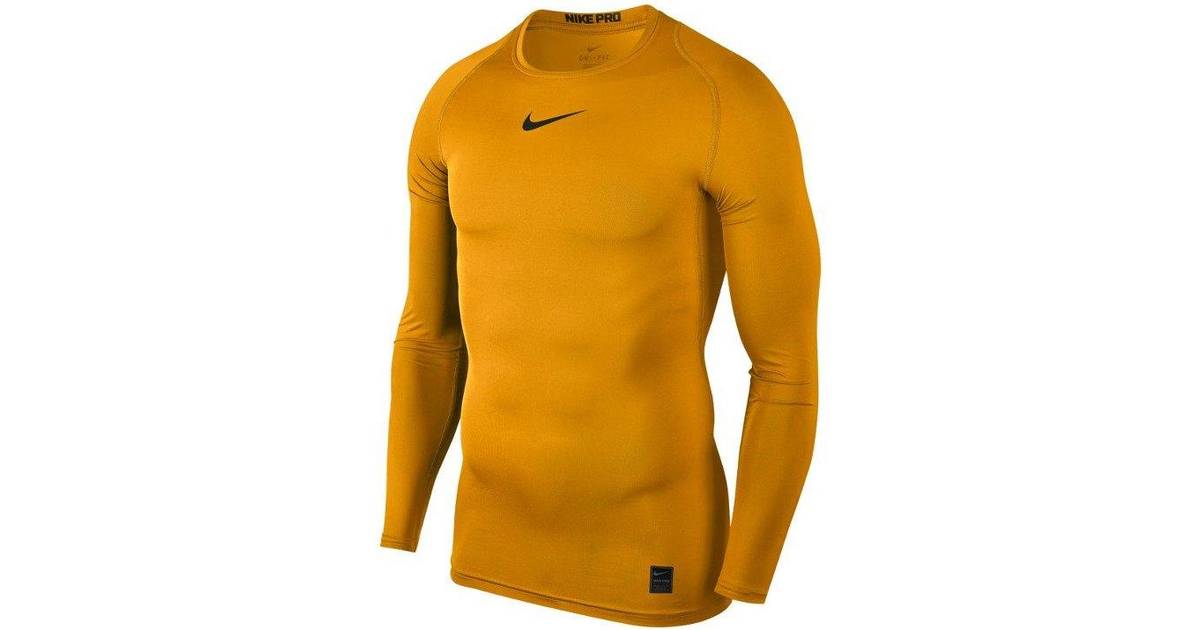 Nike Pro Compression Longsleeve T-shirt Men - University Gold • Pris »