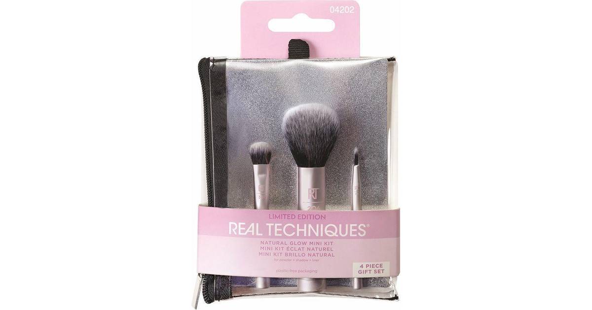 Real Techniques Sæt med Makeup Børster Natural Glow Mini (4 pcs) • Pris »